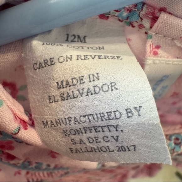 Vive La Fete Baby Girl Floral Pink Bubble Romper Smocked Easter Spring 12 Months - Picture 7 of 8